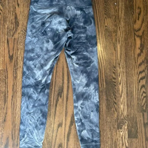 Lulu Wunder Train High-Rise Tight 25", Diamond Dye Pitch Grey Graphite Grey, 6 - Picture 3 of 7